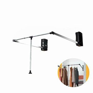 CABIDEIRO BASCULANTE PRETO/CROMADO 830- RENNA