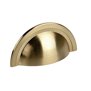 Puxador Concha Shell 64mm Gold Escovado Zen