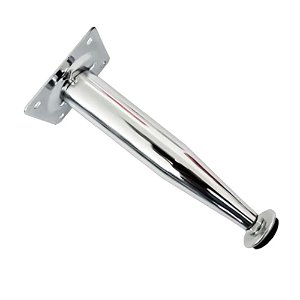 Pé para Móvel Cônico com Regulagem 100mm Cromado