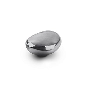 Puxador Ponto Seixo P Onix Escovado - Zen Design