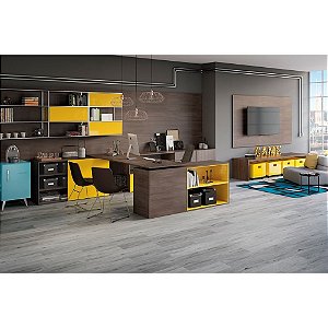 Chapa MDF Amarelo Gema Lacca 15mm 2 Faces Eucatex