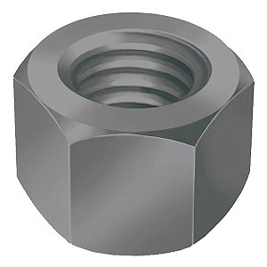 Porca Sextavada Polida Rosca UNC 5/16" Chave 1/2"