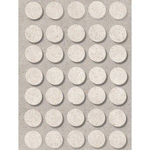 Tapa Furo Adesivo PVC Rocha Rara 12mm 50 Unidades Duratex
