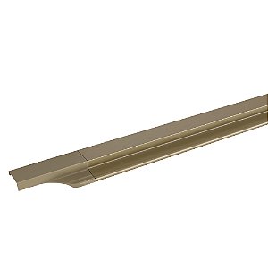 Puxador em Alumínio 20mm 6mt RM-409 Facetado Inox Mate Rometal