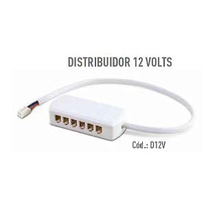 Conector Distribuidor de Fita de Led 6 Vias 12v - Led Line
