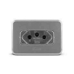 Tomada Simples Cinza de Embutir de 2 Pinos + 1 Terra de 10a E 250v Led Line