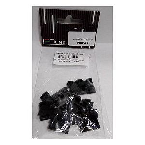 Kit 20 unidades Ponteira para Difusor de Sobrepor Preto - Led line
