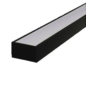 Perfil de Embutir Led Rip 3m Preto Led Line