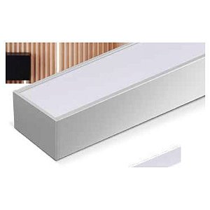 Perfil de Embutir Led Ripado 3m Alumínio Led Line