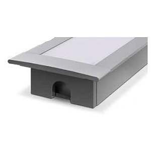 Perfil de Embutir Led Alumínio e Difusor 3 Metros EBAS.AL Led Line