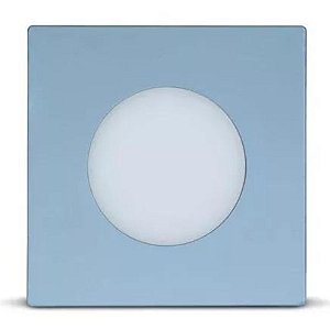 Luminária Point Quadrada 1,5W Bivolt 6000K Azul Ledline