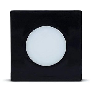 Luminária Point Quadrada 1,5W Bivolt 6000K Preto Ledline