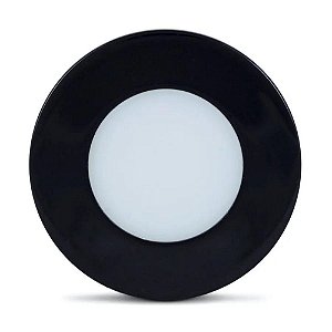 Luminária Point Circular 1,5w Bivolt Preto 6000k Ledline