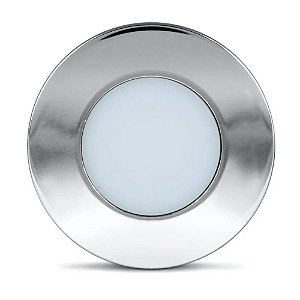 Luminária Point Circular 1,5w Bivolt Cromado 3000k Ledline