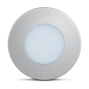 Luminária Point Circular 1,5w Bivolt Aluminio 6000k Ledline