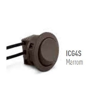 interruptor Gota Saída lateral Com Cabo ICG4S Marrom - Led Line