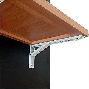 Mão Francesa Dobravel Branca 350mm Renna