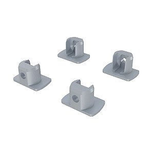 Kit Suporte Prateleira Prata SP-500 4 Peças Rometal