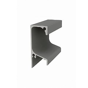 Puxador em Alumínio Fosco 6mt para MDF 18mm RM-053 Rometal