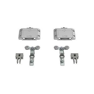 Sistema Deslizante RO 65 4025 Prime (60Kg) Sobreposto Kit para 01 Porta Prata Rometal