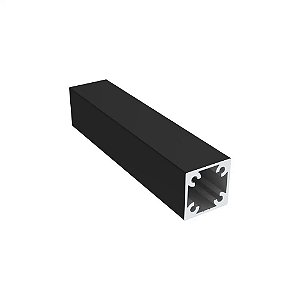 Perfil Modular em Alumínio 6mt Titânio Fosco Sem Aba Link RM-283 Rometal