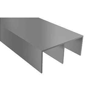 Trilho de Alumínio 6mt Superior RM-038 Para Porta de 22mm Rometal