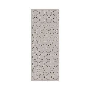 Tapa Furo Adesivo Seline Dali Greenplac 12mm Cartela 40 unid Jfex