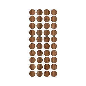 Tapa Furo Adesivo Noronha Greenplac 12mm Cartela 40 unid