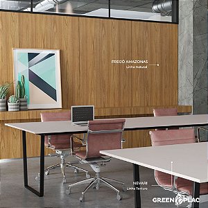 Chapa MDF Freijo Amazonas 18mm Dupla Face Greenplac