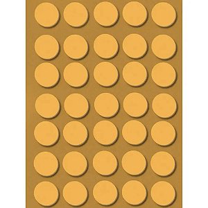 Tapa Furo Adesivo Ocre Solar 12mm 40 Unidades Duratex