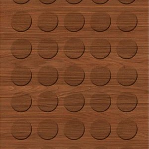 Tapa Furo Adesivo Nogueira Caiena 12mm 40 Unidades Duratex