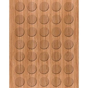 Tapa Furo Adesivo Carvalho Hanover 12mm 40 Unidades Duratex