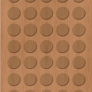 Tapa Furo Adesivo Jequitiba Rosa 12mm 40 Unidades Duratex