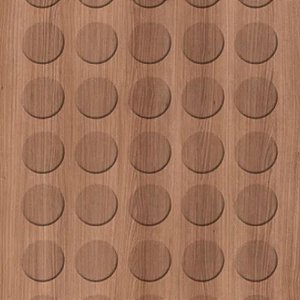 Tapa Furo Adesivo Noce Amendoa 12mm 50 Unidades Duratex