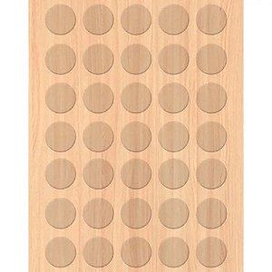 Tapa Furo Adesivo Carvalho Dian 12mm 40 Unidades Duratex