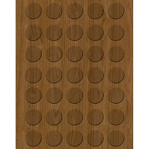 Tapa Furo Adesivo Nogueira Asti 12mm 40 Unidades Duratex