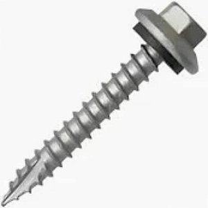 Parafuso Sextavado Flangeado Aço Carbono Para Telha Ponta 17  Nº10 (4,8 mm) X 1.1/2