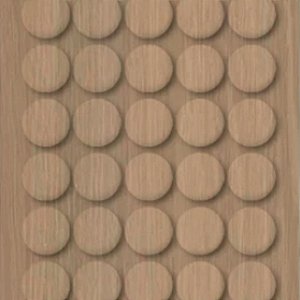 Tapa Furo Adesivo PVC Freijó 12mm 40 Unidades Guararapes