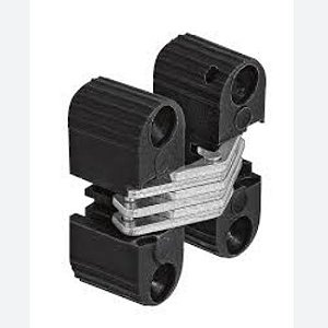 Dobradiça Invisivel 180° Preto Para Tampo FGVTN