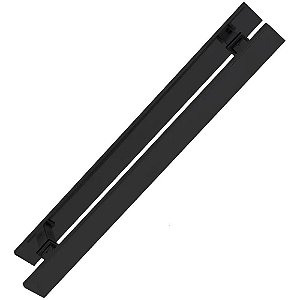 Puxador Duplo para Portas Eco Planus 300X200mm Alumínio Preto E32PR - Geris