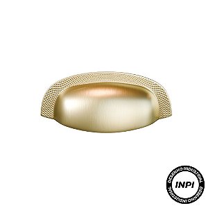 Puxador Concha Vivaro IL-223 64mm Dourado Fosco Italy Line