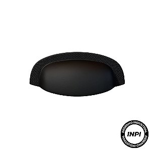 Puxador Concha Vivaro IL-223 64mm Preto Italy Line