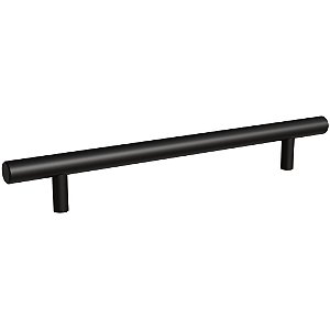 Puxador Primus IL-814 160mm Inox Preto-202 Italy Line