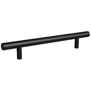 Puxador Primus IL-814 128mm Inox Preto Italy Line