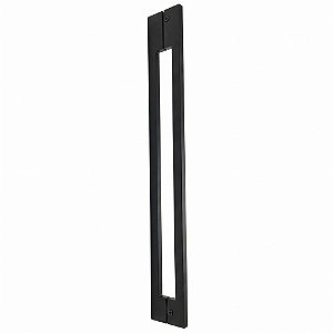 Puxador Duplo de Porta Inox Preto Sobrepor Italy Line DF 927