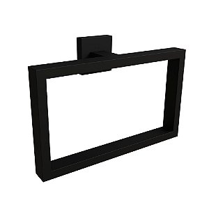 Toalheiro Argola Eterna Black Italy Line
