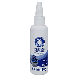 Corante Soft Gel Concentrado Azul 60ml - MAGO