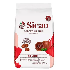 Cobertura Mais sabor chocolate ao Leite fracionado - Gotas 1,01kg SICAO