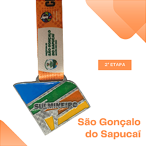 Medalha 2ª Etapa - Circuito Sul Mineiro de Corrida de Rua