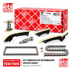Kit Corrente Distribuição Bomba Óleo Sprinter / 417 / Om654